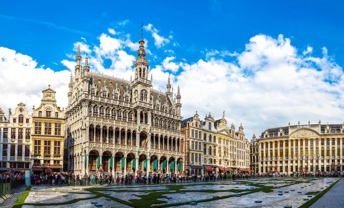 The main square in Brussels with the Grand Place, one of Belgium's top attractions.